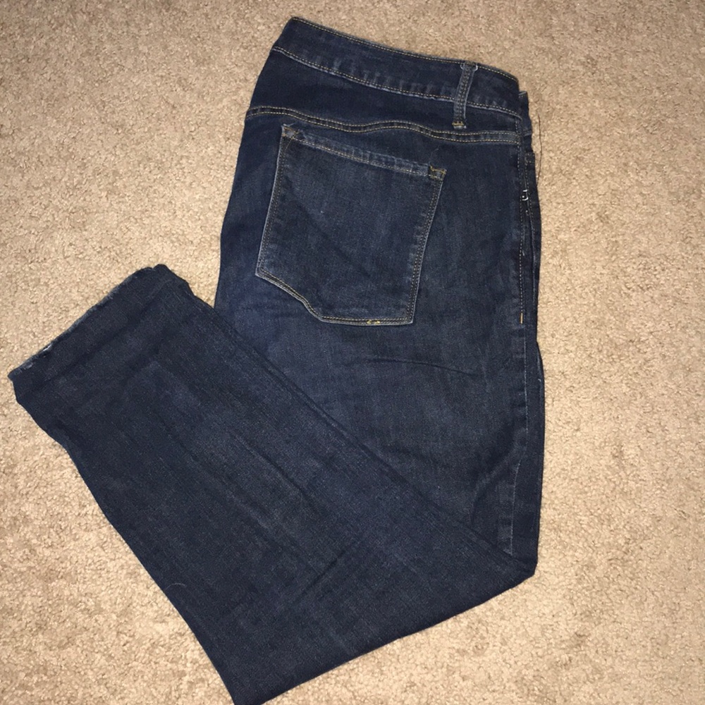 Raw Hem Skinny Jeans